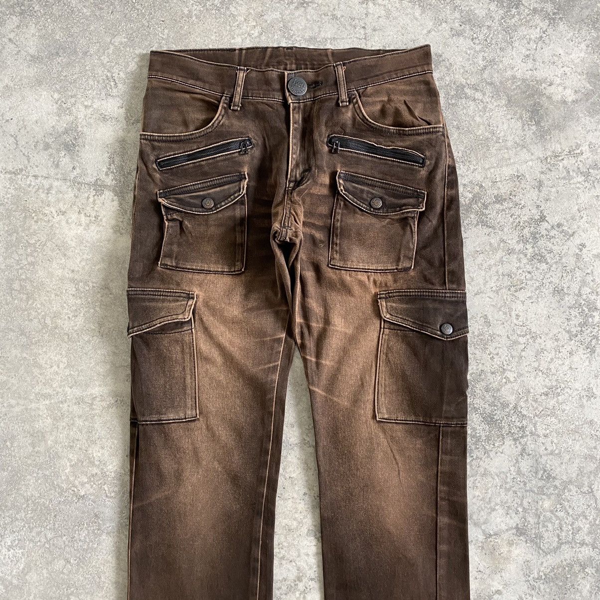 Lee Vintage Lee Riders Low Rise Slim Faded Tan Cargo Pants Size US 30 / EU 46 - 2 Thumbnail
