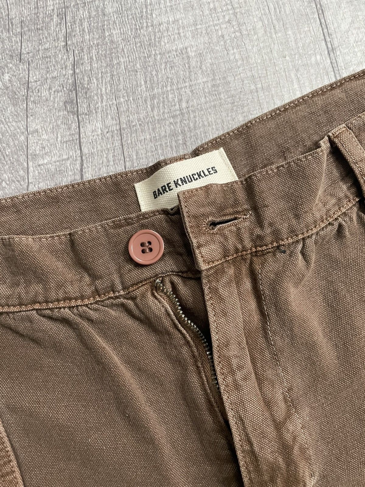 Bare Knuckles Bare Knuckles Canvas Cruiser Pants Brown Cropped Size US 30 / EU 46 - 3 Thumbnail