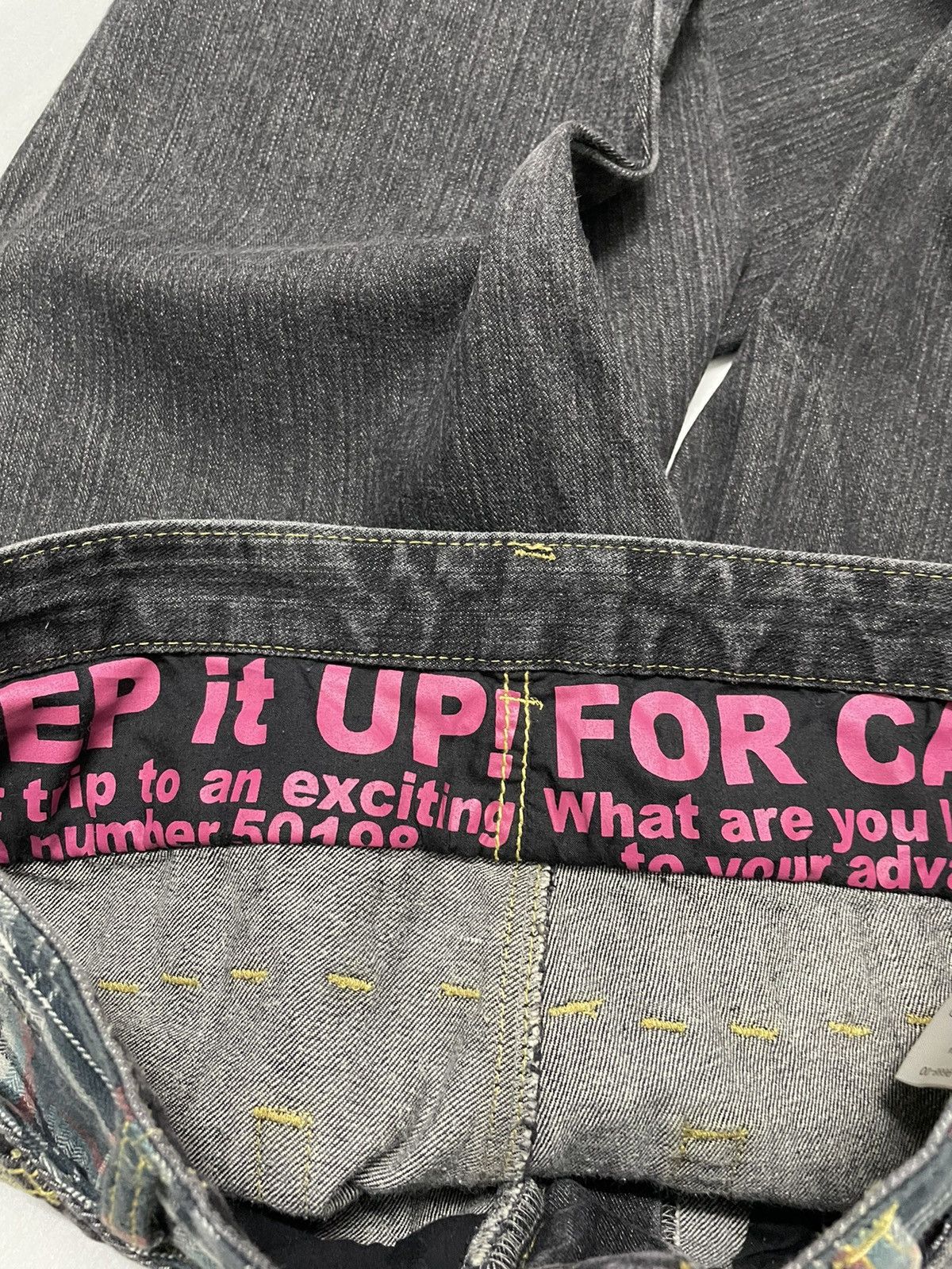 In The Attic × Japanese Brand × PPFM Vintage Unknown Japanese Double Waist Jeans Hysteric Style Size US 32 / EU 48 - 7 Thumbnail