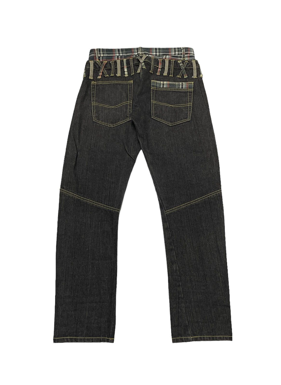 In The Attic × Japanese Brand × PPFM Vintage Unknown Japanese Double Waist Jeans Hysteric Style Size US 32 / EU 48 - 4 Thumbnail