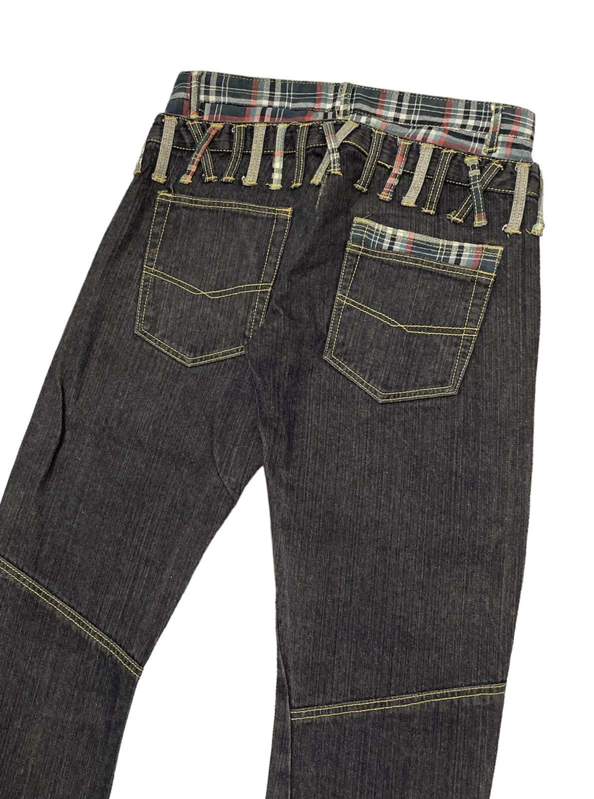 In The Attic × Japanese Brand × PPFM Vintage Unknown Japanese Double Waist Jeans Hysteric Style Size US 32 / EU 48 - 6 Thumbnail