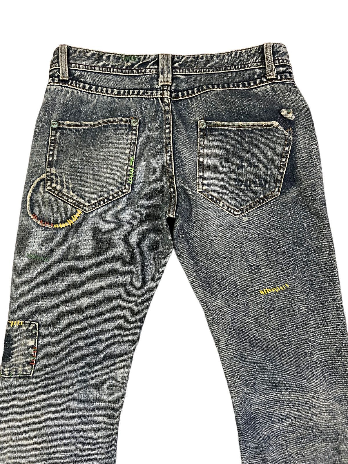 Global Work × If Six Was Nine × Undercover Flare Jeans Global Work Patches Grunge Kurt Cobain Style Size US 30 / EU 46 - 5 Thumbnail