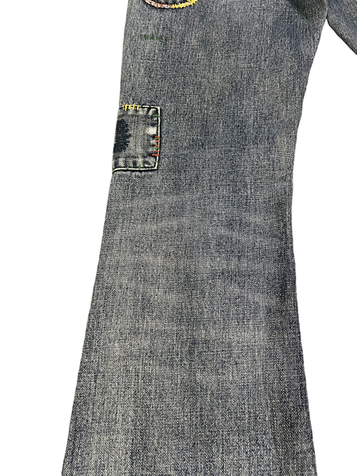 Global Work × If Six Was Nine × Undercover Flare Jeans Global Work Patches Grunge Kurt Cobain Style Size US 30 / EU 46 - 11 Thumbnail