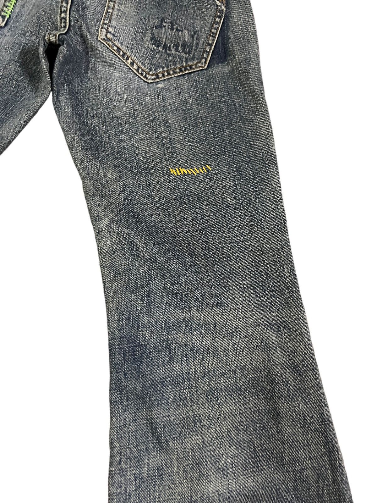Global Work × If Six Was Nine × Undercover Flare Jeans Global Work Patches Grunge Kurt Cobain Style Size US 30 / EU 46 - 12 Thumbnail
