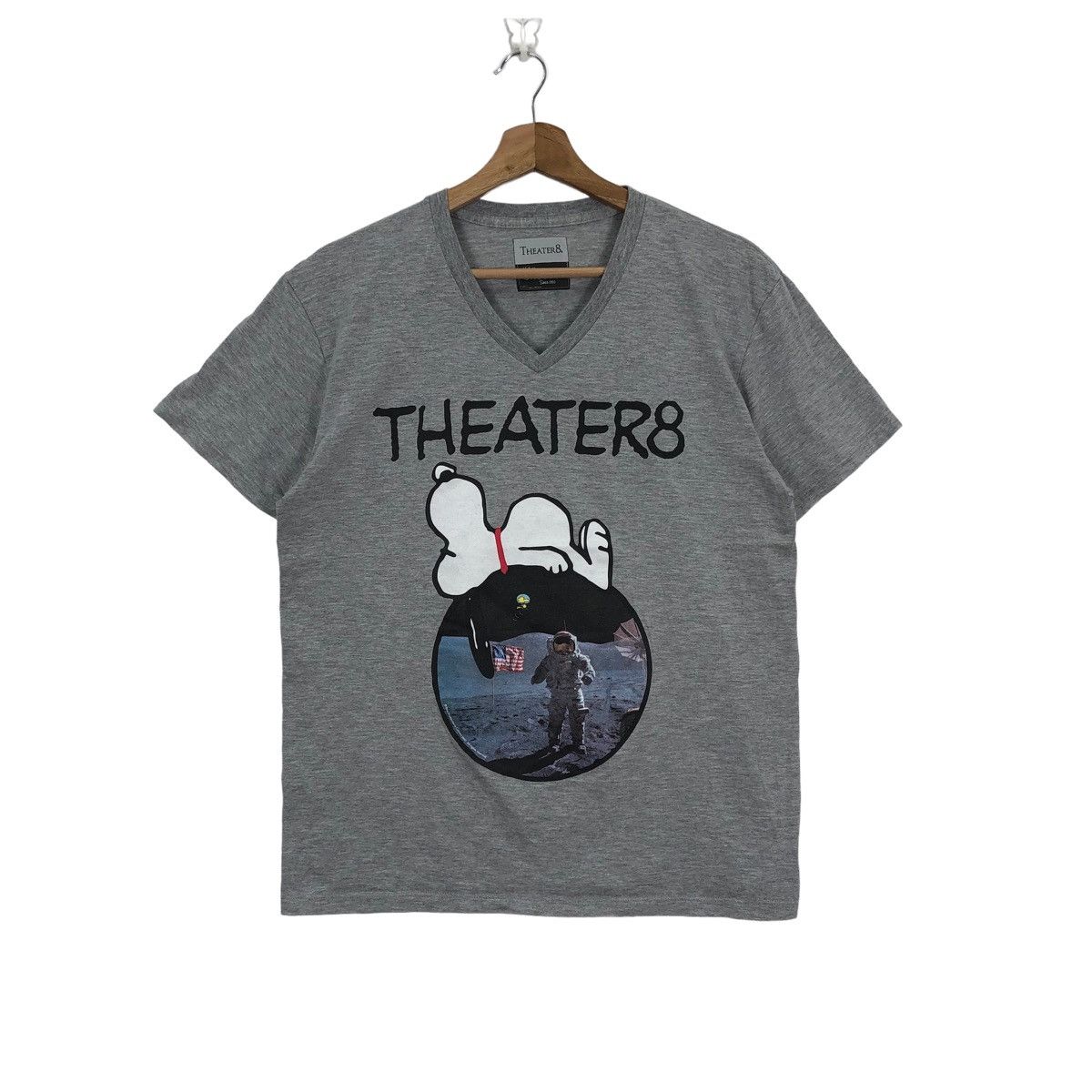 Japanese Brand THEATER8 X Vintage SNOOPY V Neck Shirt