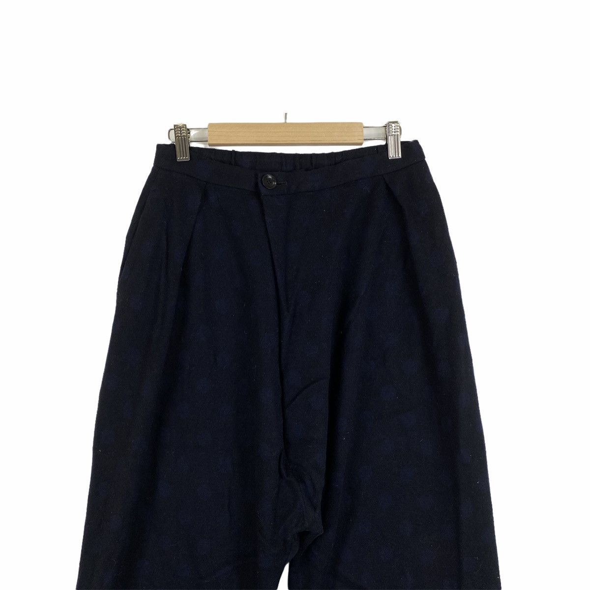 Blue Blue Japan × Japanese Brand × Vintage Vintage BLUE BLUE JAPAN Polkadot Design Wool 3 Quarter Pants Size US 27 - 4 Thumbnail
