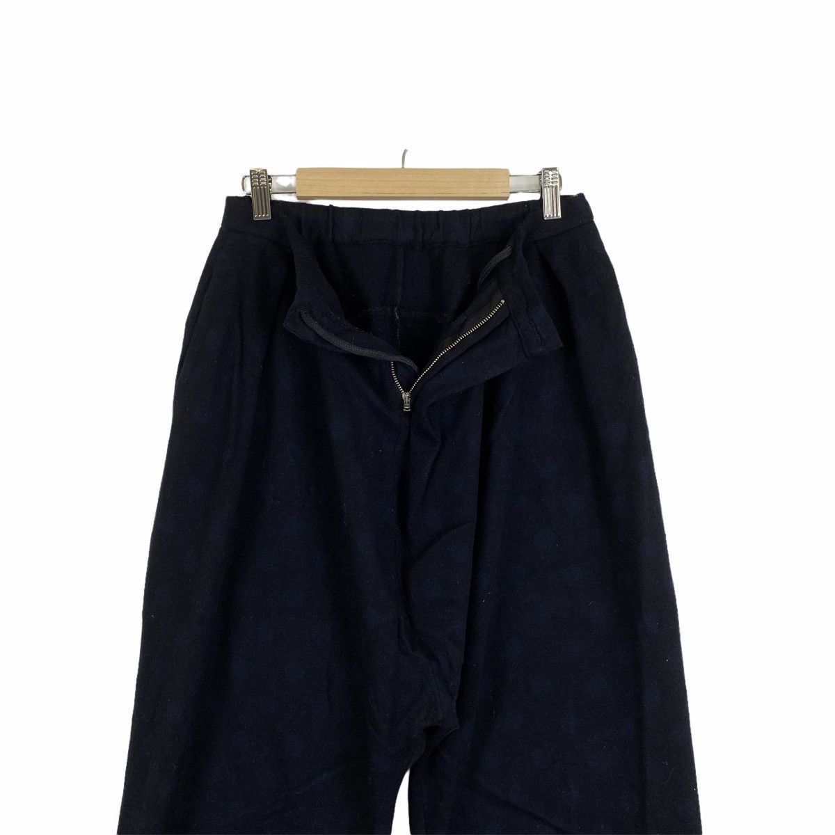 Blue Blue Japan × Japanese Brand × Vintage Vintage BLUE BLUE JAPAN Polkadot Design Wool 3 Quarter Pants Size US 27 - 5 Thumbnail