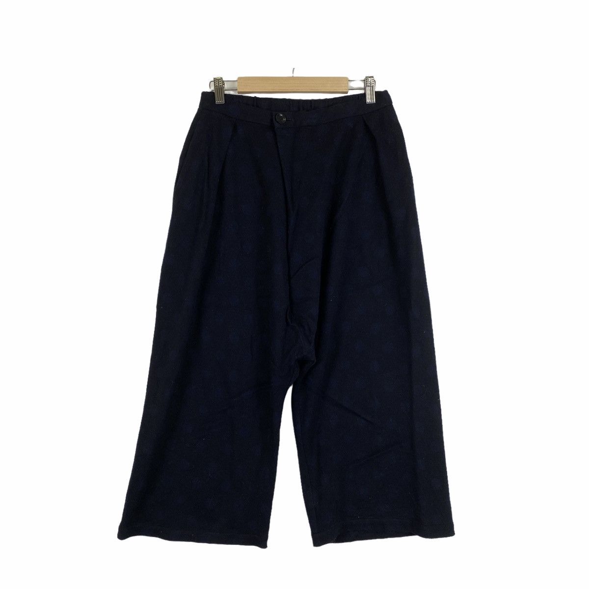 Blue Blue Japan × Japanese Brand × Vintage Vintage BLUE BLUE JAPAN Polkadot Design Wool 3 Quarter Pants Size US 27 - 1 Thumbnail