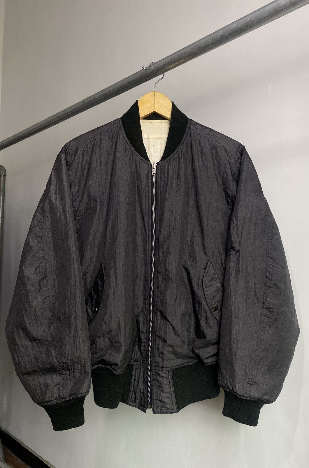 Issey Miyake Issey Miyake Sport IS MA-1 Reversible Nylon Bomber Jacket Size US L / EU 52-54 / 3 - 2 Thumbnail