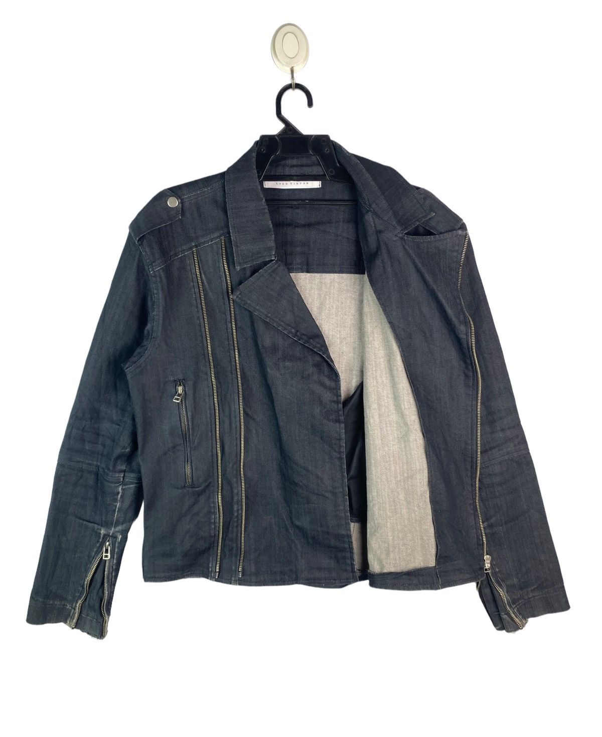 Japanese Brand Lord Viktor japan twin zipper denim jacket zipper cuff Size US M / EU 48-50 / 2 - 4 Thumbnail