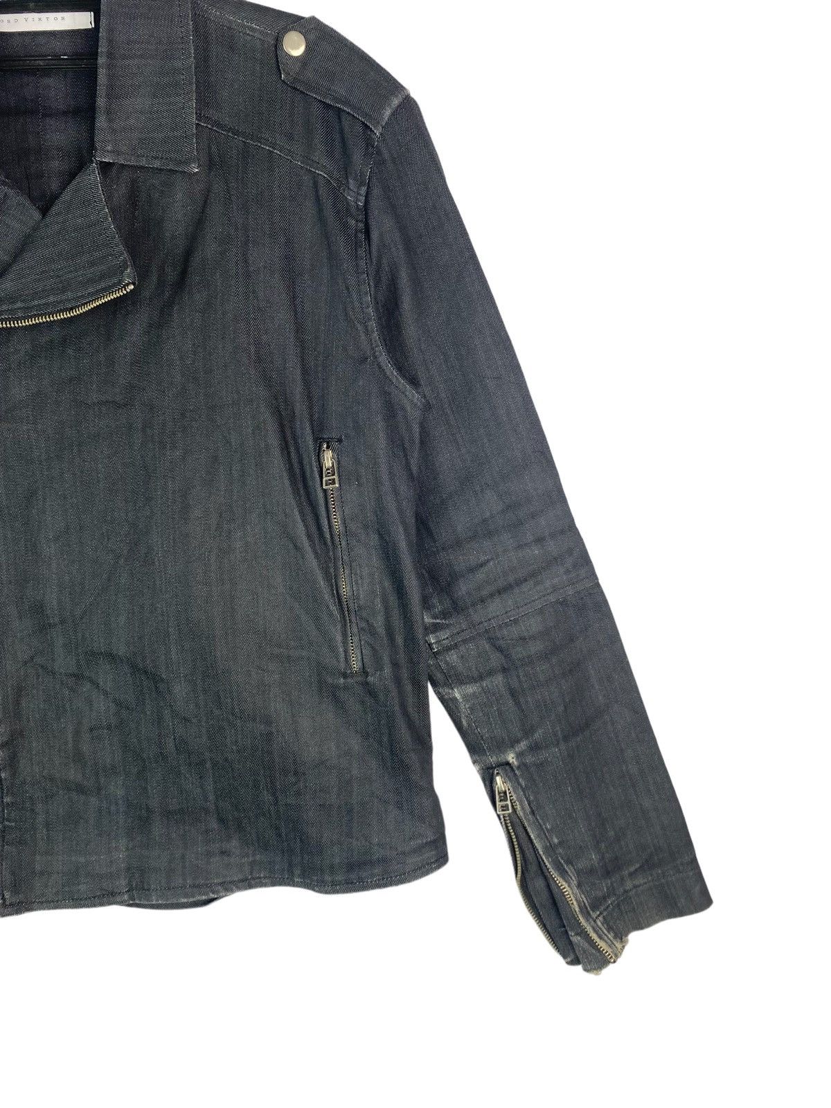 Japanese Brand Lord Viktor japan twin zipper denim jacket zipper cuff Size US M / EU 48-50 / 2 - 2 Thumbnail