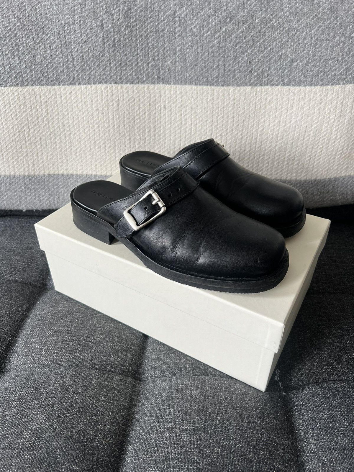 Our Legacy Camion Mule Black Leather