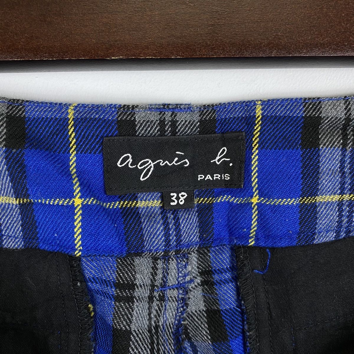 Vintage × agnes b. Vintage AGNES B Paris Casual Checkered Design Trouser Pant Size 30" / US 8 / IT 44 - 9 Thumbnail