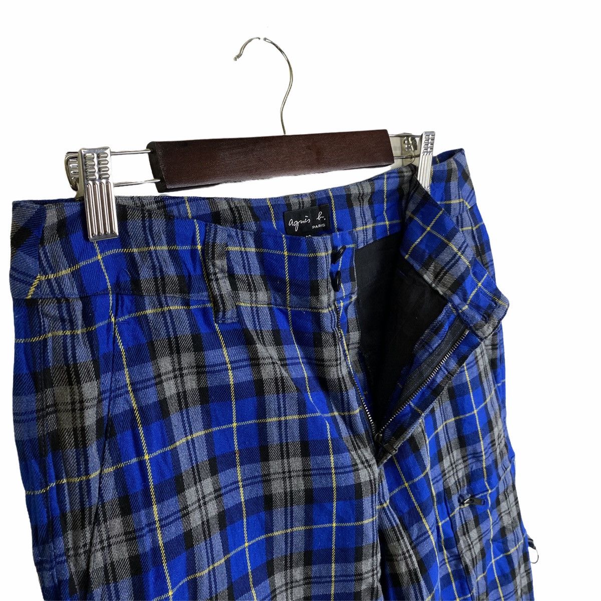 Vintage × agnes b. Vintage AGNES B Paris Casual Checkered Design Trouser Pant Size 30" / US 8 / IT 44 - 8 Thumbnail