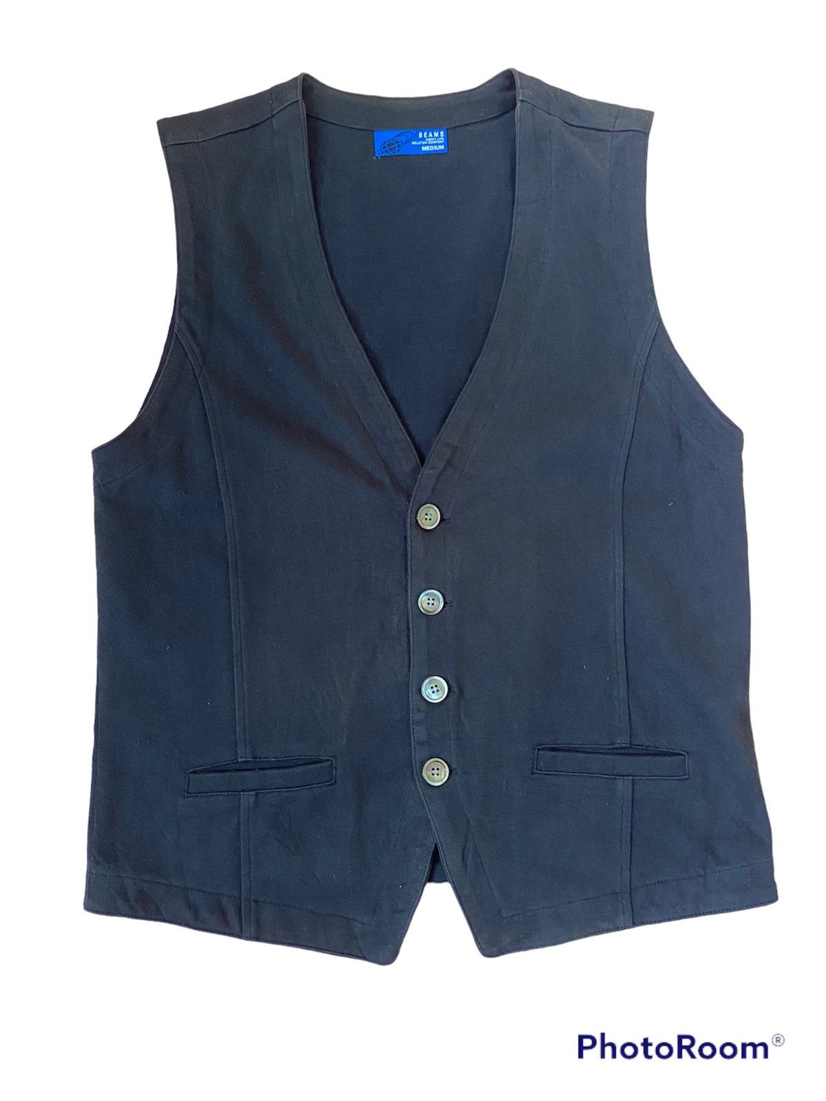 Beams Cotton Vest