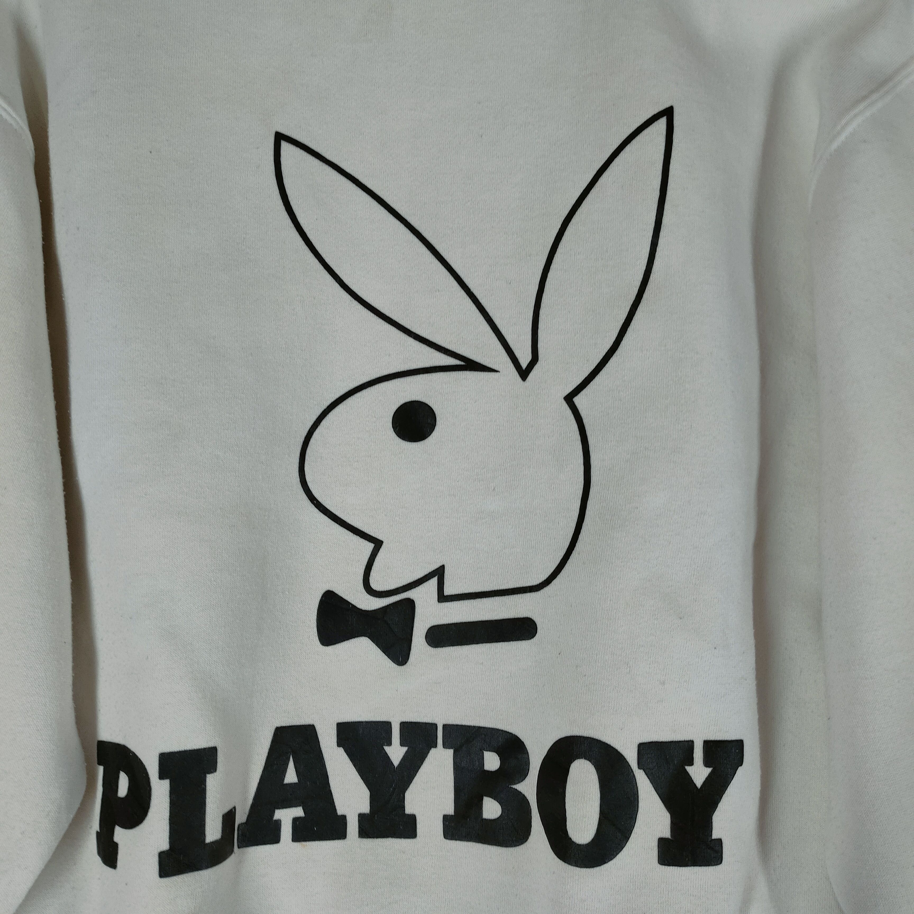 Playboy Vintage PLAYBOY Big Back Logo Bunny Spellout Sweatshirt Size US L / EU 52-54 / 3 - 3 Thumbnail