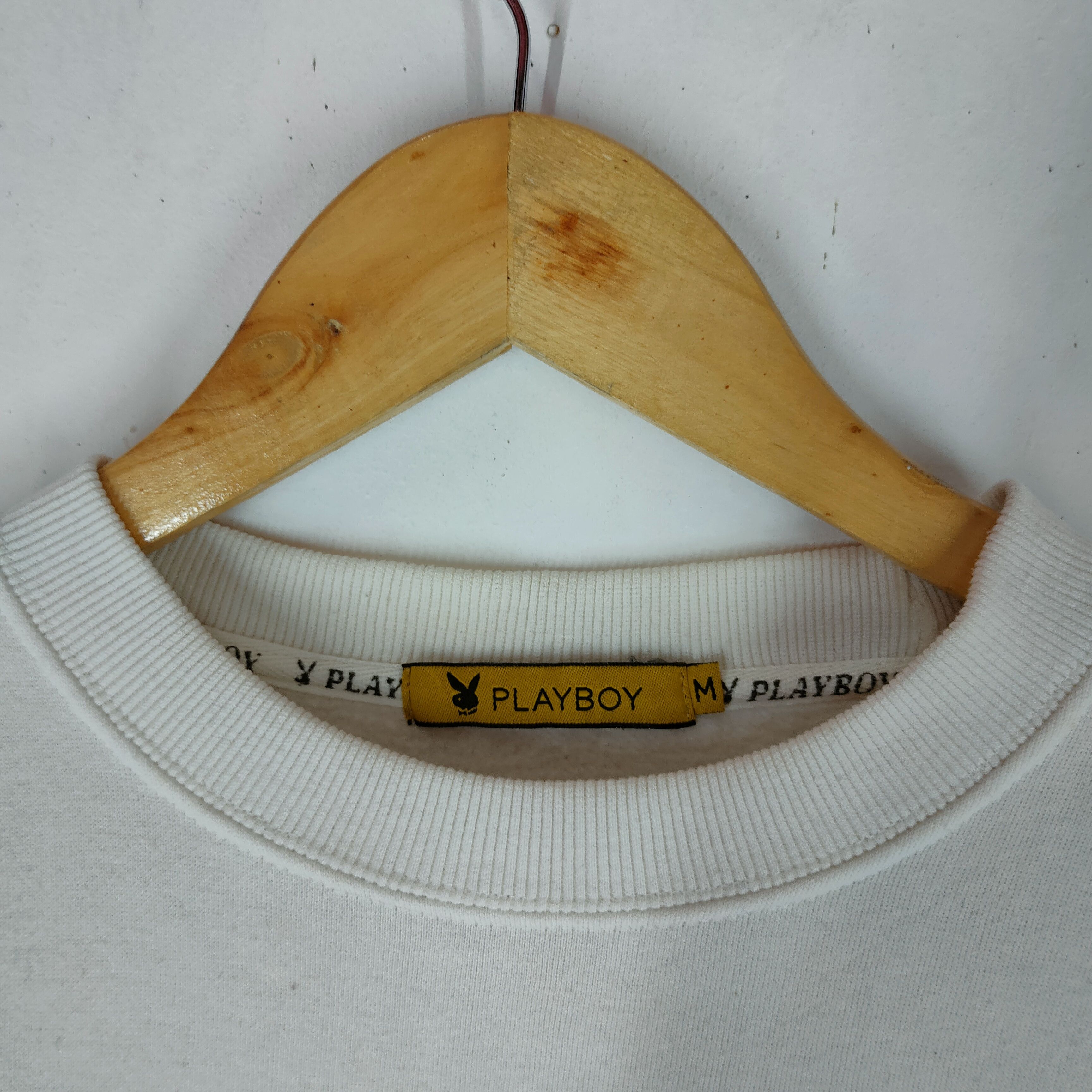 Playboy Vintage PLAYBOY Big Back Logo Bunny Spellout Sweatshirt Size US L / EU 52-54 / 3 - 4 Thumbnail