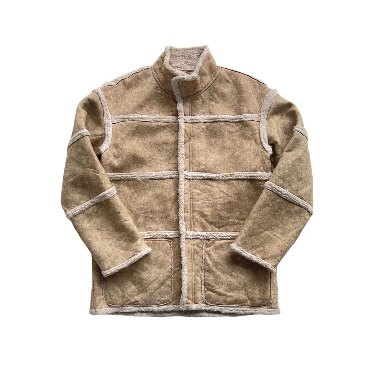 Vintage Shearling Faux Fleece Sherpa Coat Jacket Size US M / EU 48-50 / 2 - 1 Thumbnail