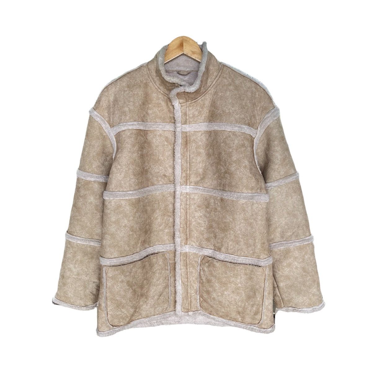 Vintage Shearling Faux Fleece Sherpa Coat Jacket Size US M / EU 48-50 / 2 - 2 Thumbnail