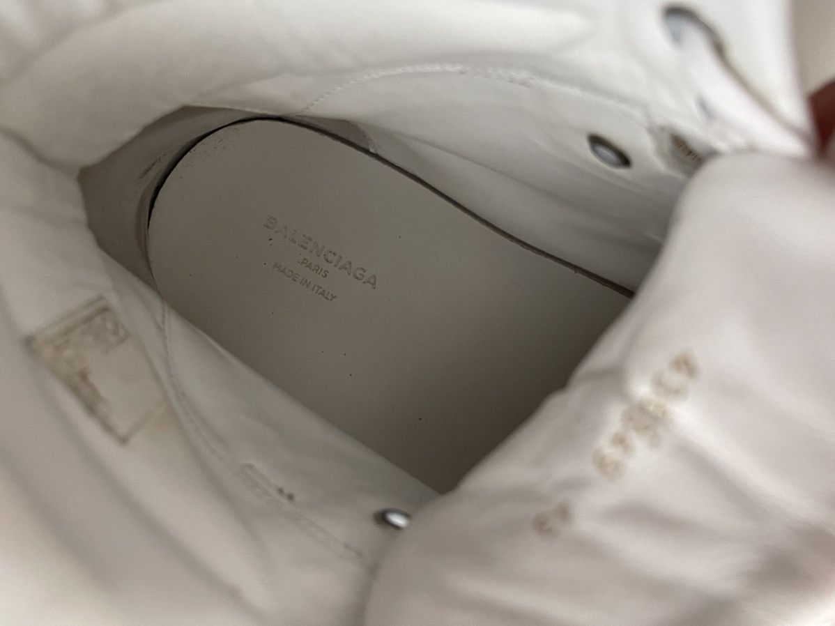 Balenciaga Balenciaga White Dipped High Top Sneakers Size US 10 / EU 43 - 4 Thumbnail