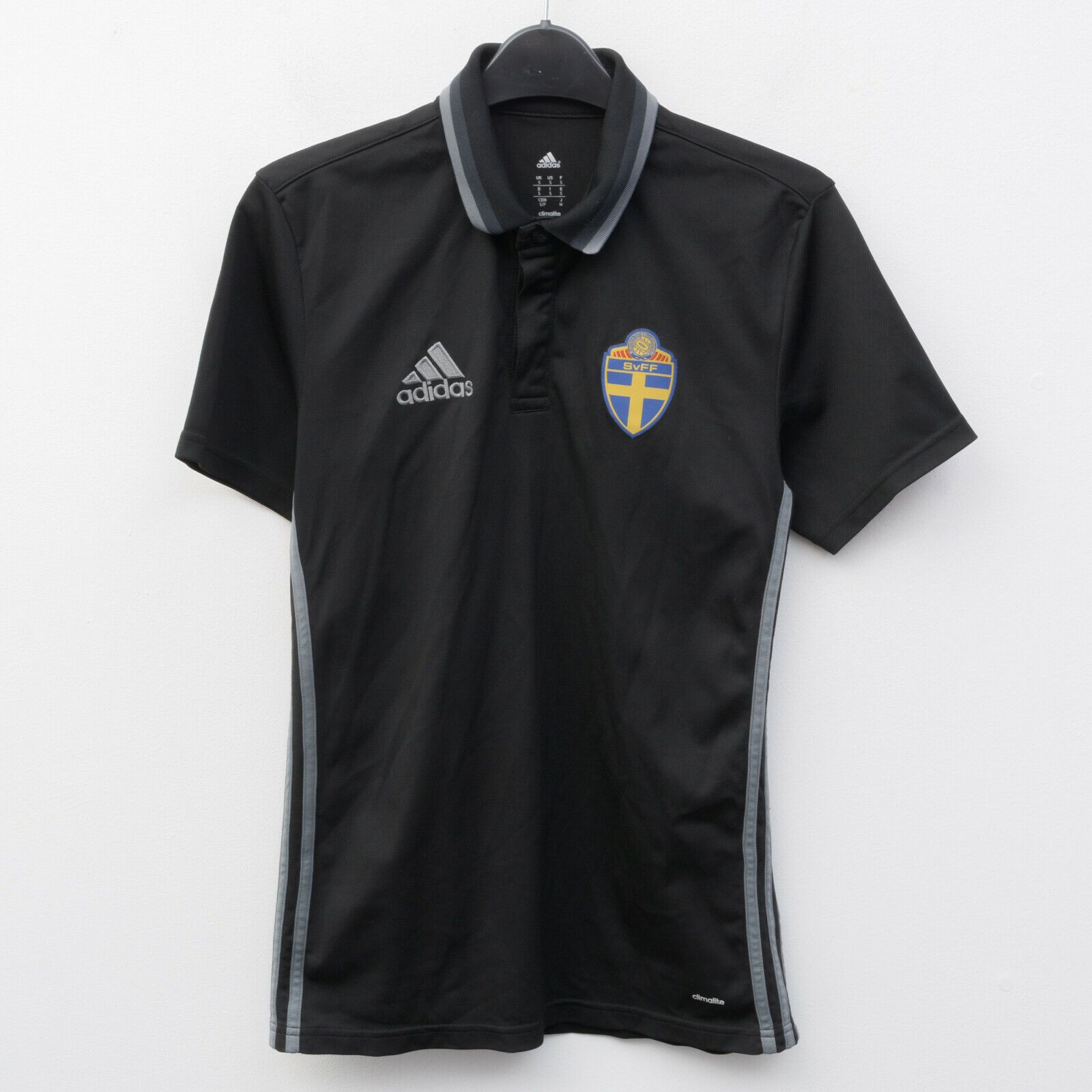 Adidas Sweden Women S Football Away Polo Jersey Shirt 2015 2016 Kit Size S / US 4 / IT 40 - 1 Thumbnail