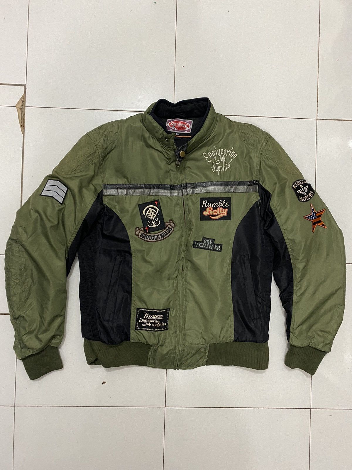 Japanese Brand × Vintage Japan Rumble Shotgun Roads Racing Jacket Size US L / EU 52-54 / 3 - 8 Thumbnail