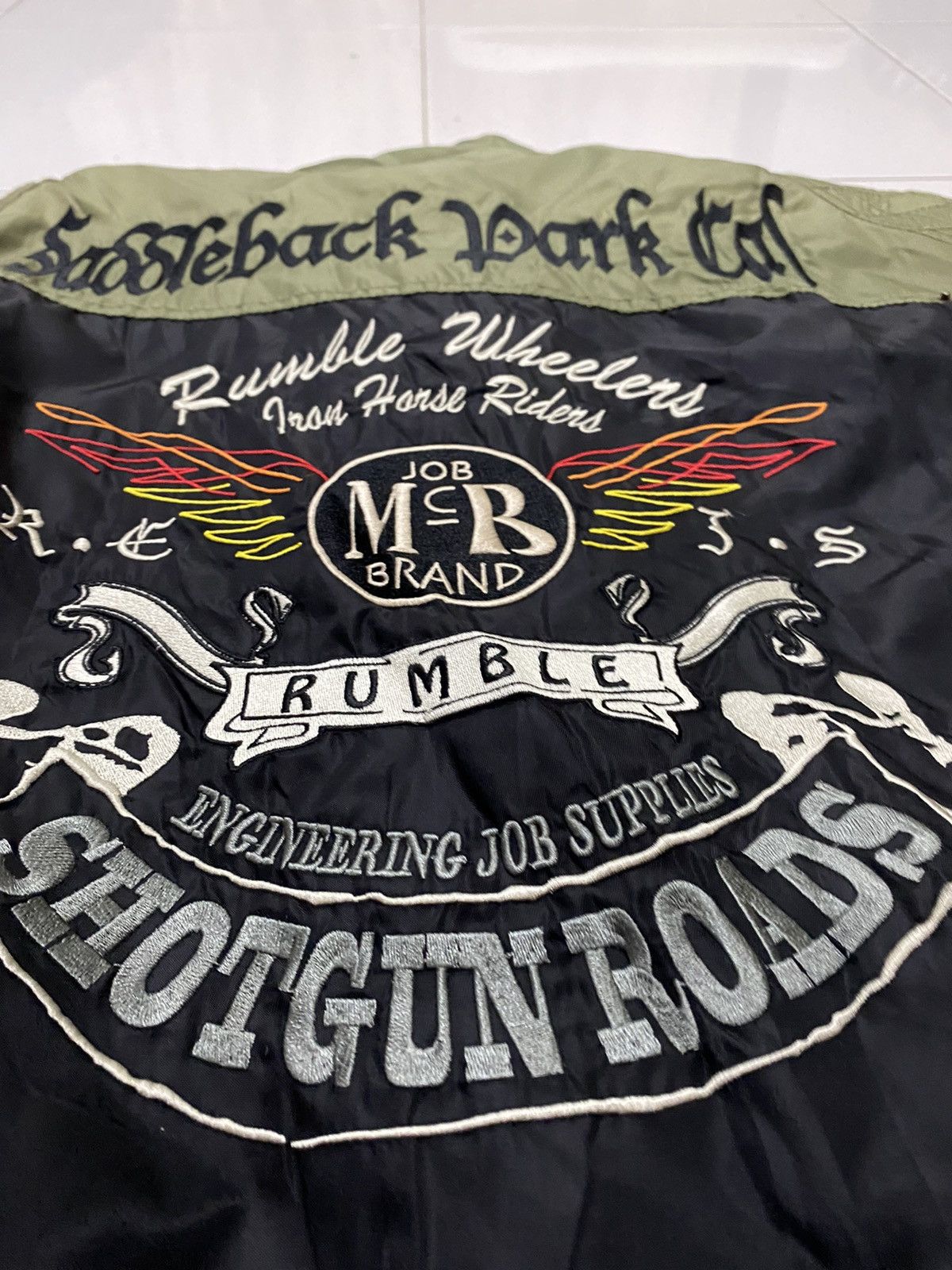 Japanese Brand × Vintage Japan Rumble Shotgun Roads Racing Jacket Size US L / EU 52-54 / 3 - 6 Thumbnail