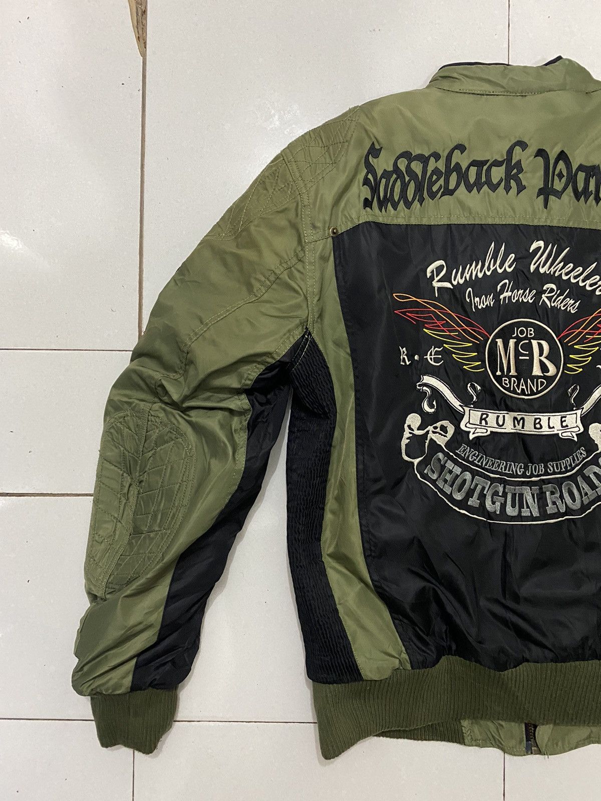 Japanese Brand × Vintage Japan Rumble Shotgun Roads Racing Jacket Size US L / EU 52-54 / 3 - 5 Thumbnail