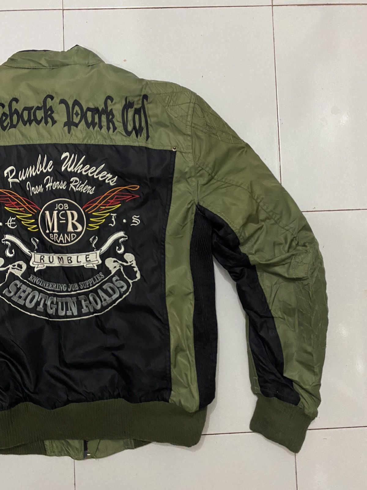 Japanese Brand × Vintage Japan Rumble Shotgun Roads Racing Jacket Size US L / EU 52-54 / 3 - 4 Thumbnail