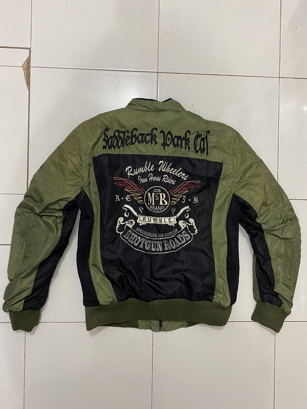 Japanese Brand × Vintage Japan Rumble Shotgun Roads Racing Jacket Size US L / EU 52-54 / 3 - 2 Thumbnail