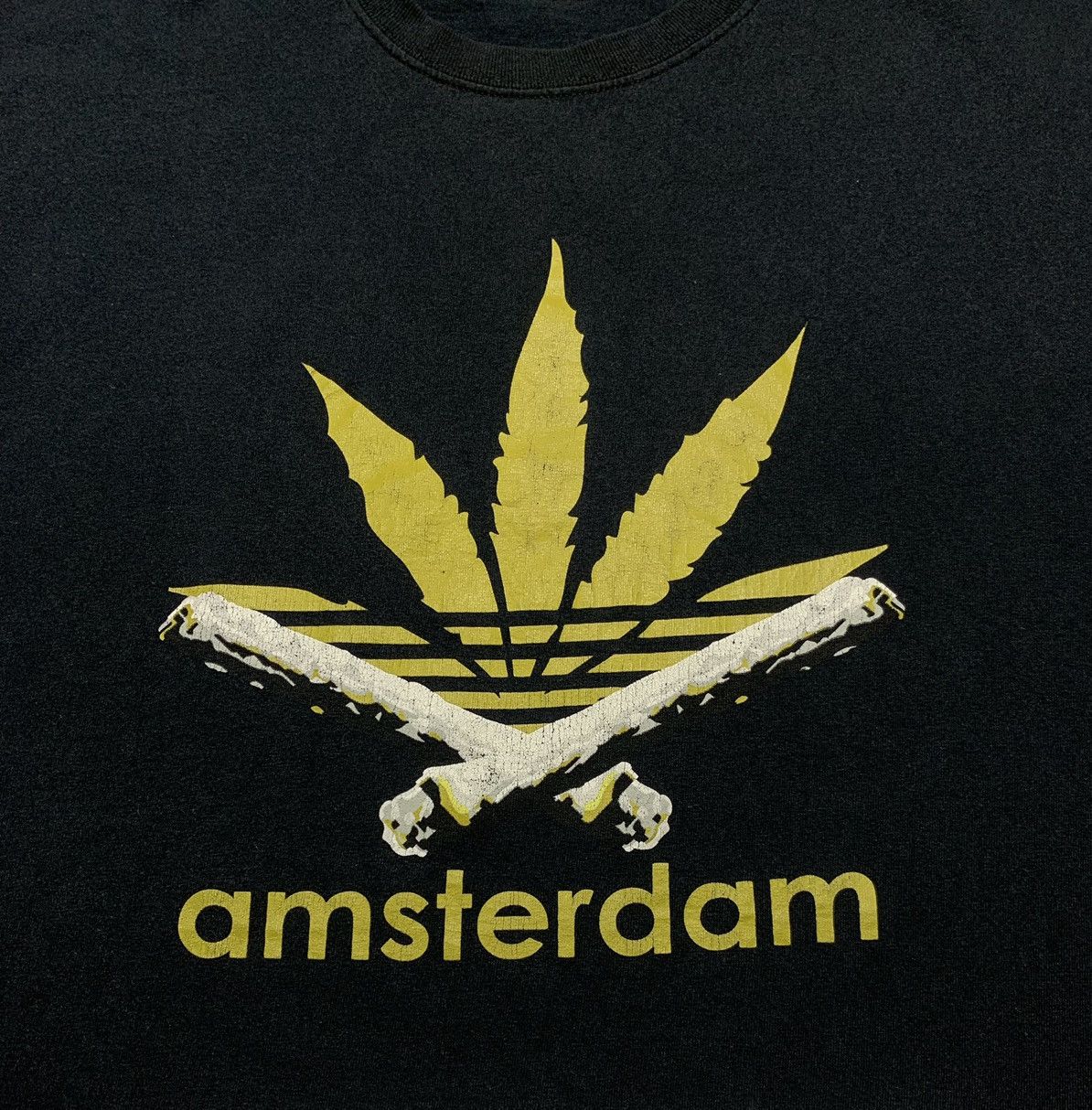 Vintage Vintage Y2K 90’s Marijuana Amsterdam Blunt T-Shirt Size US XXL / EU 58 / 5 - 3 Thumbnail