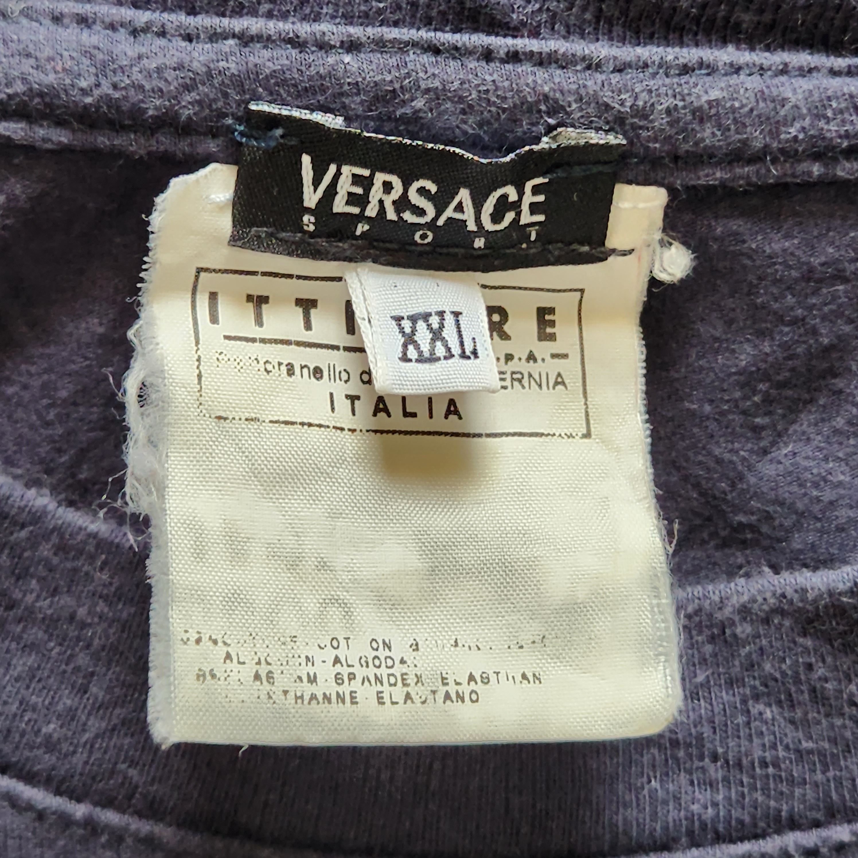 Versace × Vintage Vintage Versace Sport Long Sleeve TShirt Big Printed Size US L / EU 52-54 / 3 - 12 Thumbnail