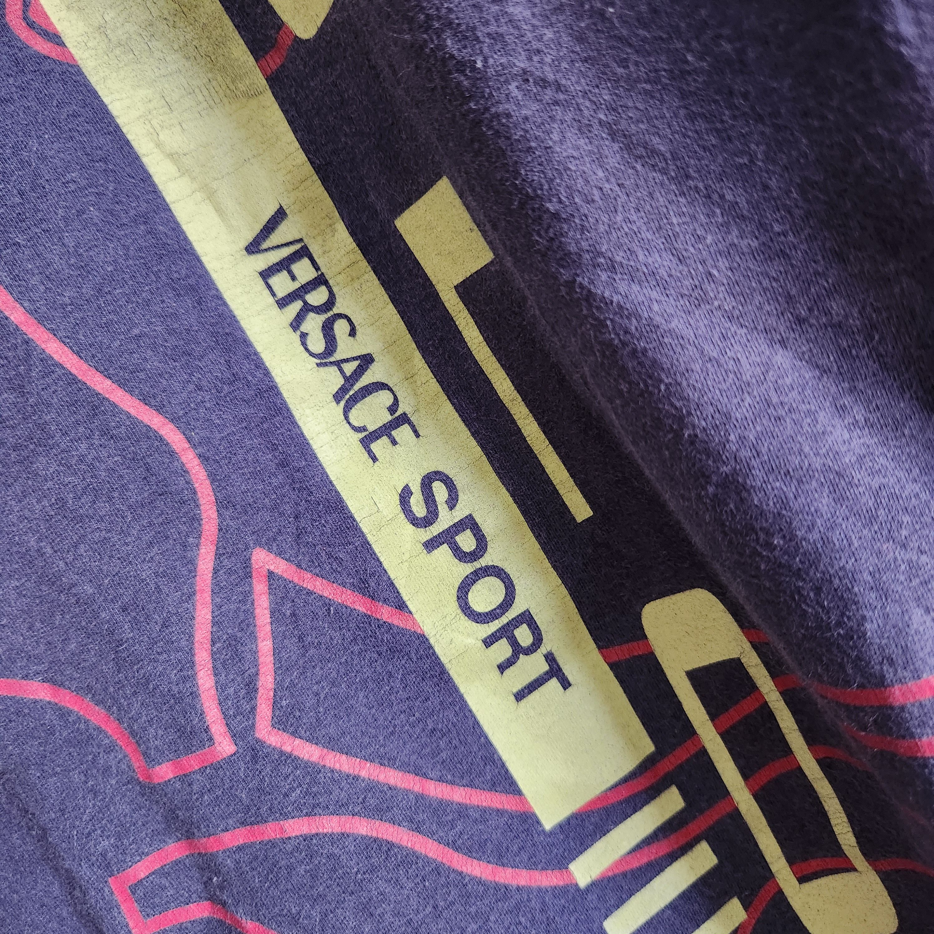 Versace × Vintage Vintage Versace Sport Long Sleeve TShirt Big Printed Size US L / EU 52-54 / 3 - 8 Thumbnail