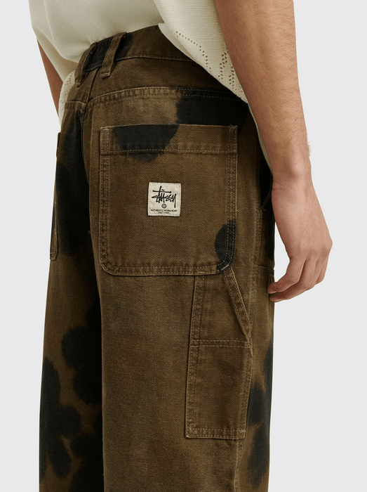 Stussy STÜSSY FLORAL DYE WORK PANT BROWN | Grailed