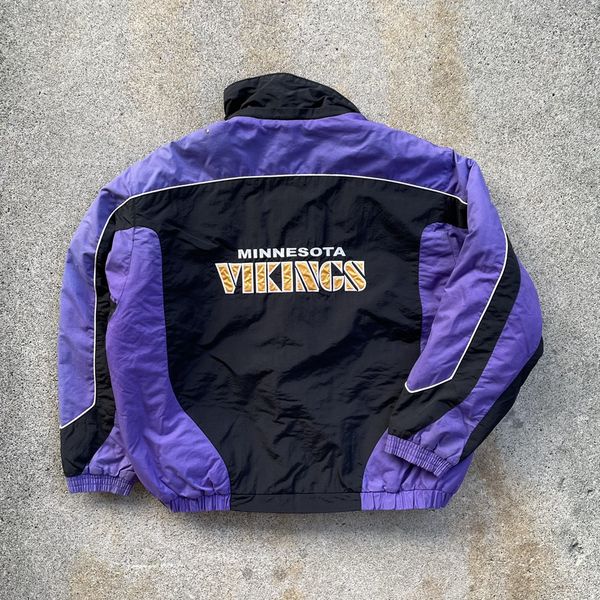 Vintage Vintage NFL Minnesota Vikings Football Bomber Puffer Jacket ...