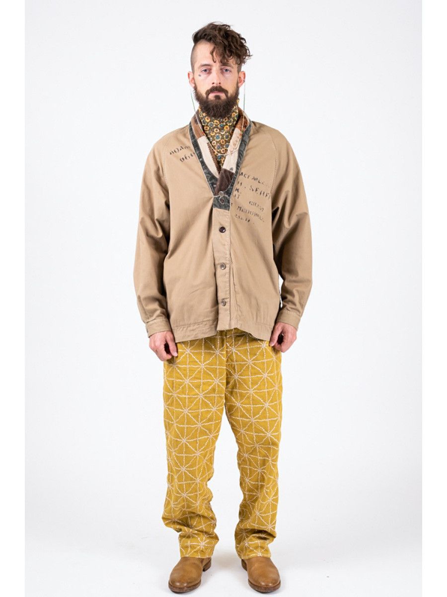 Kapital KAPITAL 8oz color denim FOLK DOJO embroidery easy pants Size US 36 / EU 52 - 2 Thumbnail