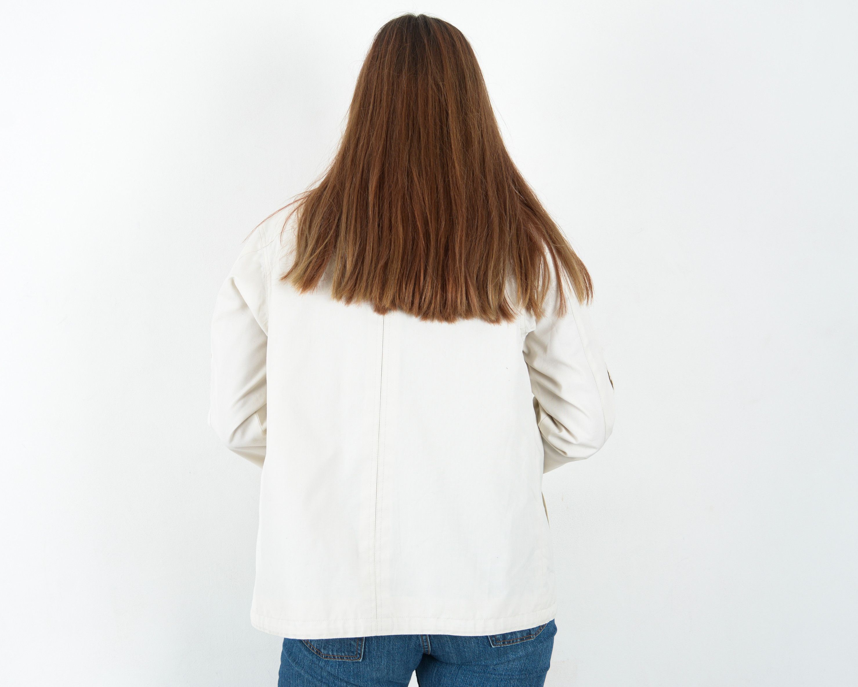 Vintage Vintage Field Jacket M Women's Coat White Windbreaker Rain Size M / US 6-8 / IT 42-44 - 4 Thumbnail