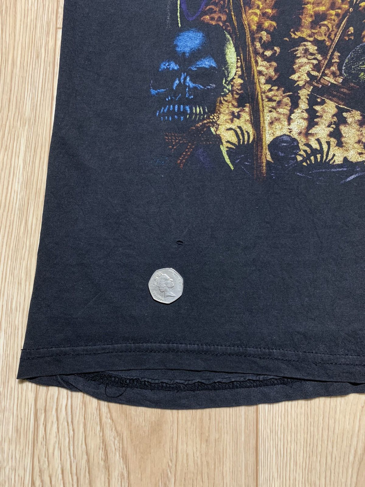 Vintage Vintage 666 Time's Up Big Graphic Print Death T-Shirt Size US L / EU 52-54 / 3 - 9 Thumbnail