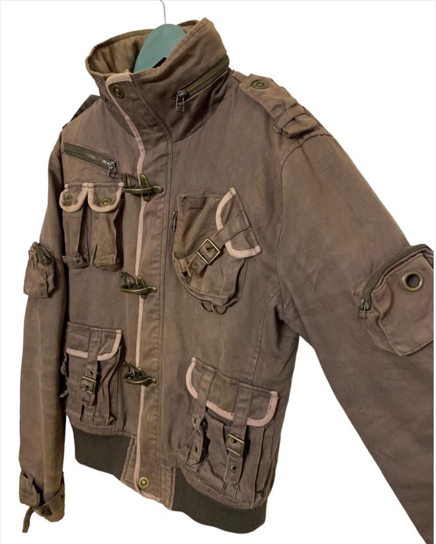 Japanese Brand Washed Stunning Cargo Combat Faded Jacket Size US M / EU 48-50 / 2 - 5 Thumbnail