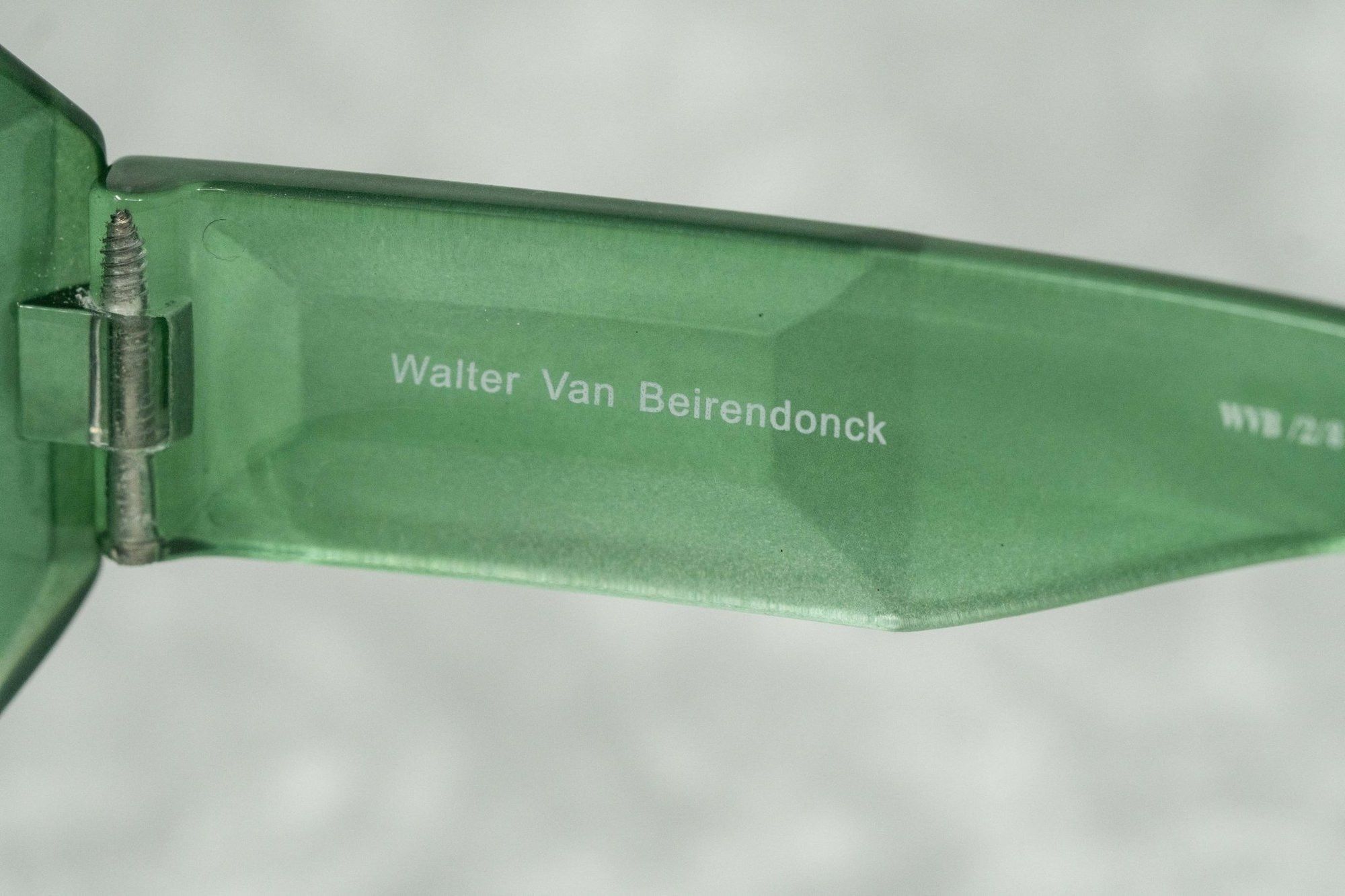 Linda Farrow WVD x Linda Farrow Crystal Diamond Mask Sunglasses Green Size ONE SIZE - 5 Thumbnail