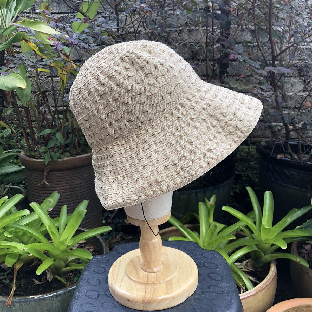 Designer × Japanese Brand × Kenzo 🔥Rare🔥Kenzo Sashiko Styles Summer Camp Casual Outdoor Hat Size ONE SIZE - 4 Thumbnail