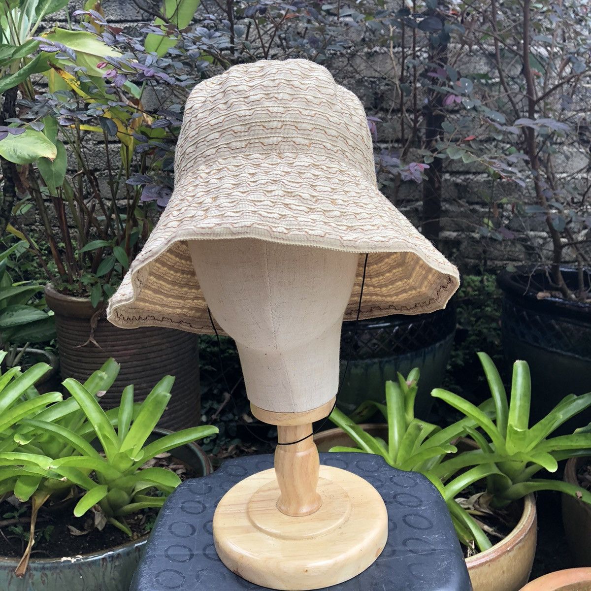 Designer × Japanese Brand × Kenzo 🔥Rare🔥Kenzo Sashiko Styles Summer Camp Casual Outdoor Hat Size ONE SIZE - 1 Thumbnail