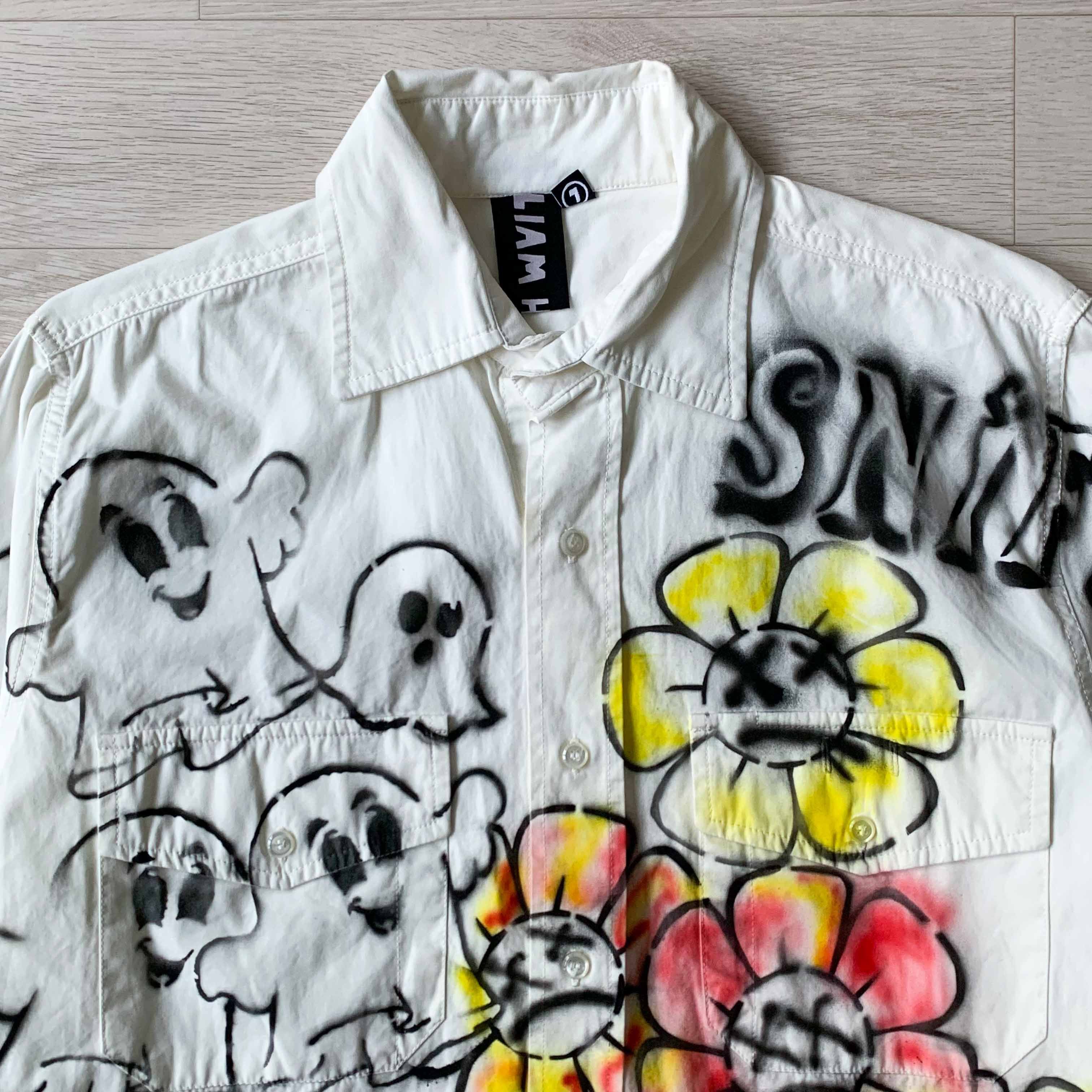 Liam Hodges Liam Hodges White Gang Air Brushed Shirts Size US L / EU 52-54 / 3 - 3 Thumbnail