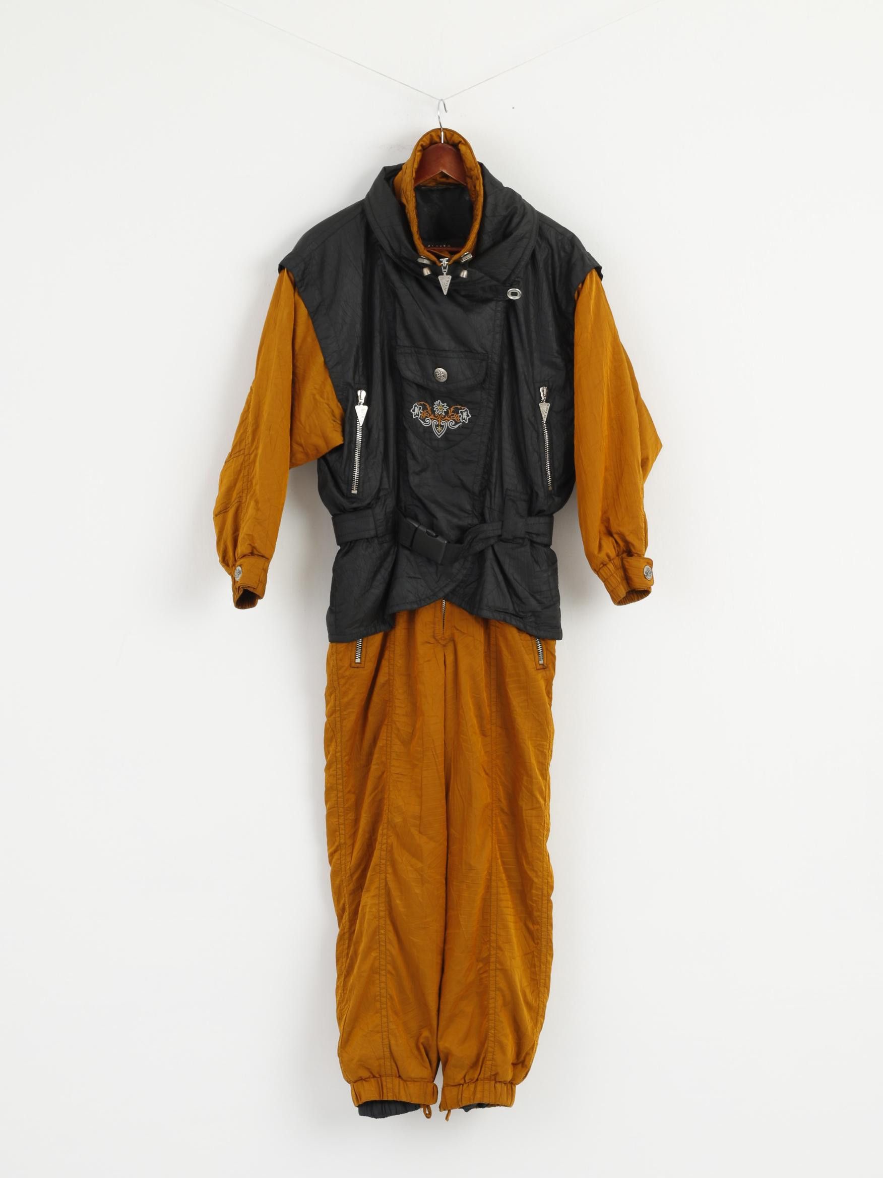 Vintage Alaska Snow Dancer Women 38 Ski Suit One Piece Gold 3005 Size 30" / US 8 / IT 44 - 2 Thumbnail