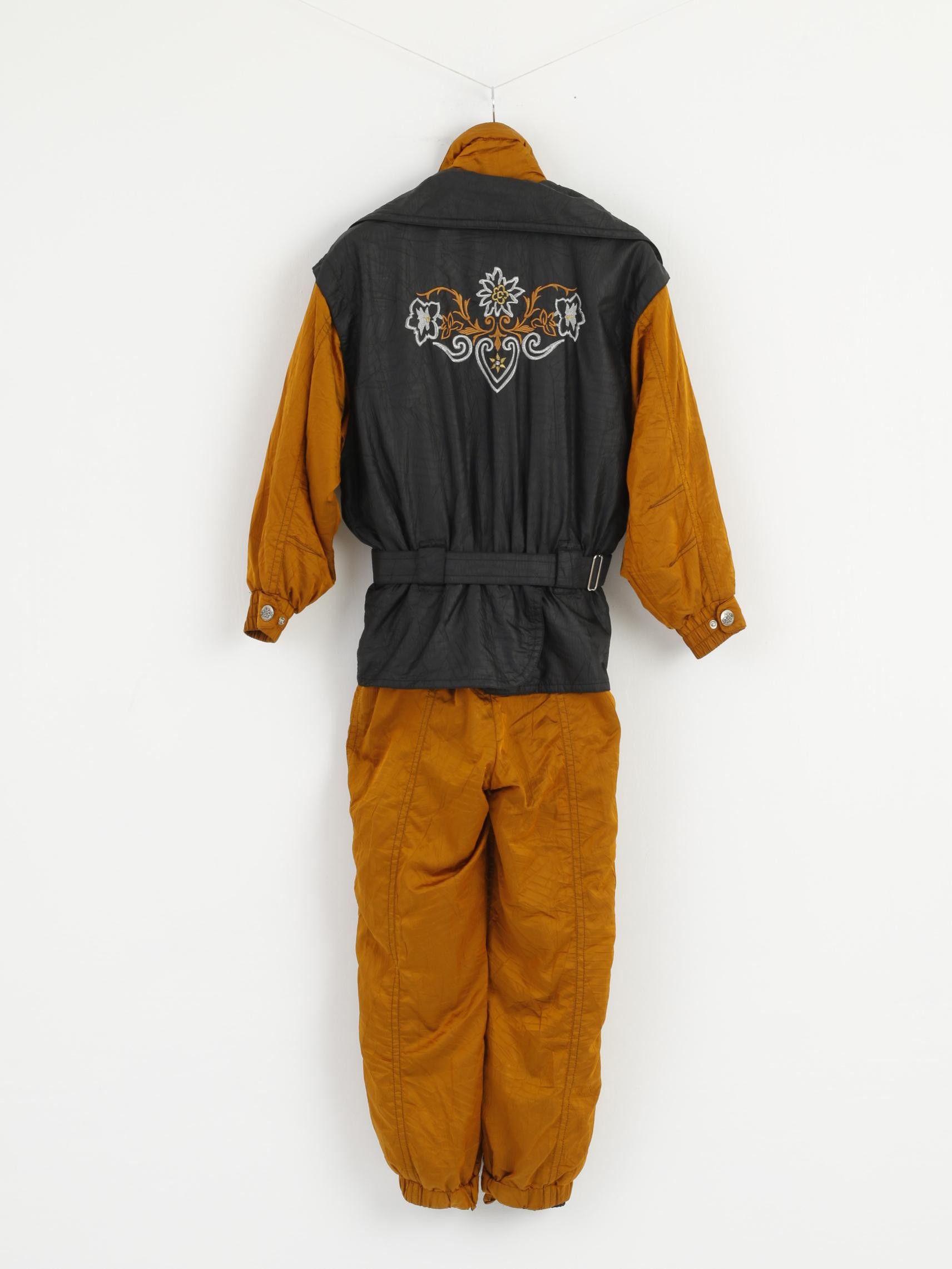 Vintage Alaska Snow Dancer Women 38 Ski Suit One Piece Gold 3005 Size 30" / US 8 / IT 44 - 7 Thumbnail