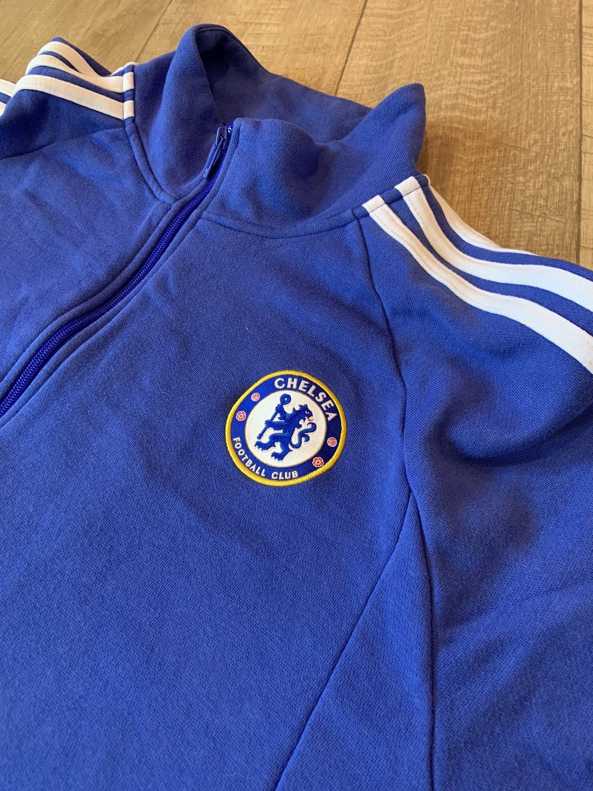 Chelsea Soccer × Vintage vintage adidas chelsea zip sweatshirt 2004-2006 Size US XL / EU 56 / 4 - 3 Thumbnail
