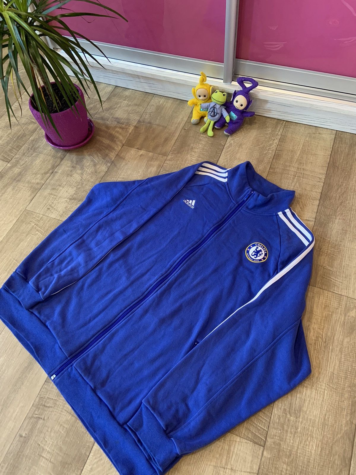 Chelsea Soccer × Vintage vintage adidas chelsea zip sweatshirt 2004-2006 Size US XL / EU 56 / 4 - 1 Thumbnail