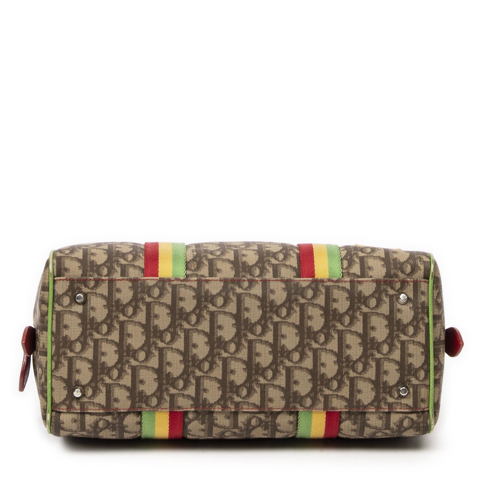 Dior Rasta Collection No.1 Small Boston in Brown/Red/Yellow/Green ...