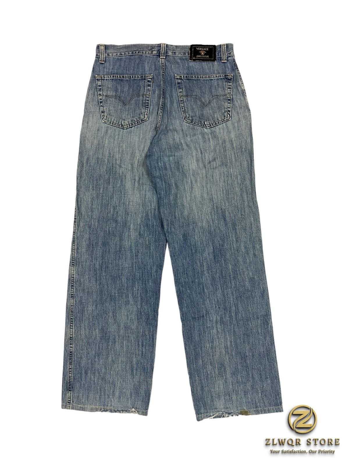 Seditionaries × Versace × Versace Jeans Couture Versace vintage ripped baggy soft pant Size US 33 - 4 Thumbnail
