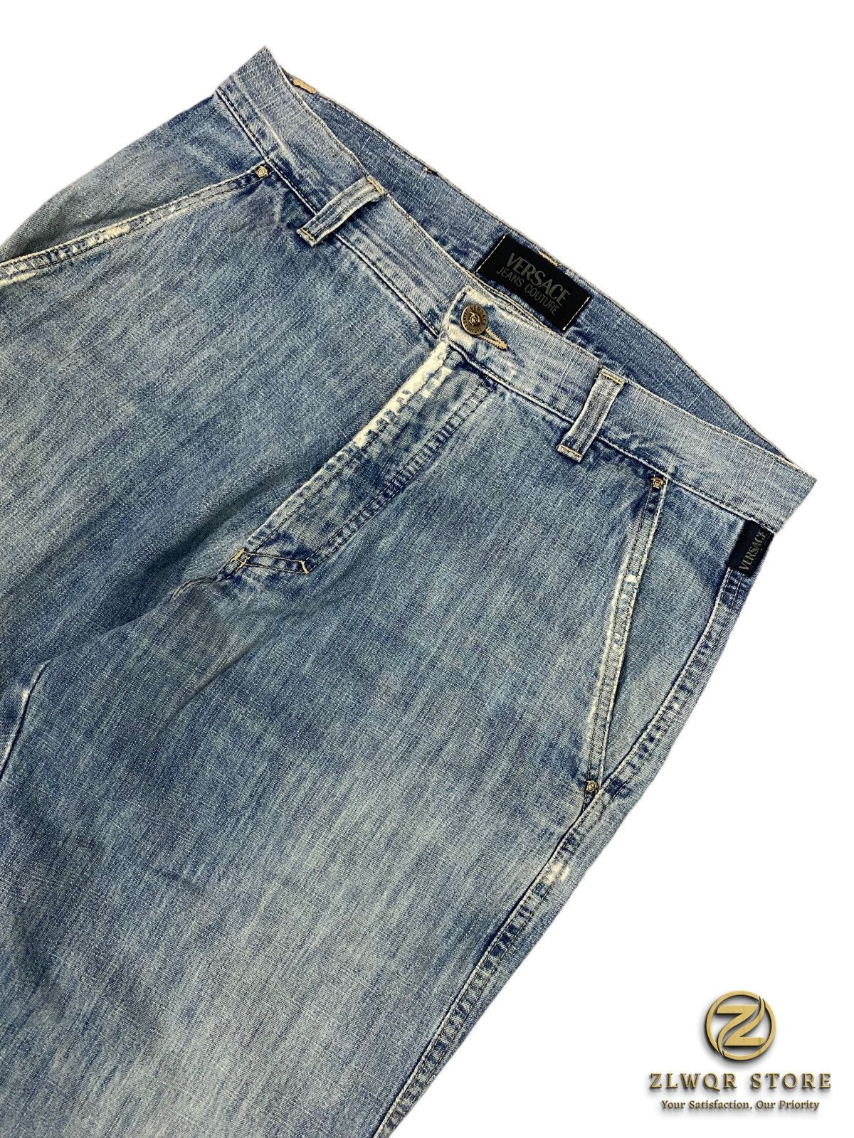 Seditionaries × Versace × Versace Jeans Couture Versace vintage ripped baggy soft pant Size US 33 - 2 Thumbnail
